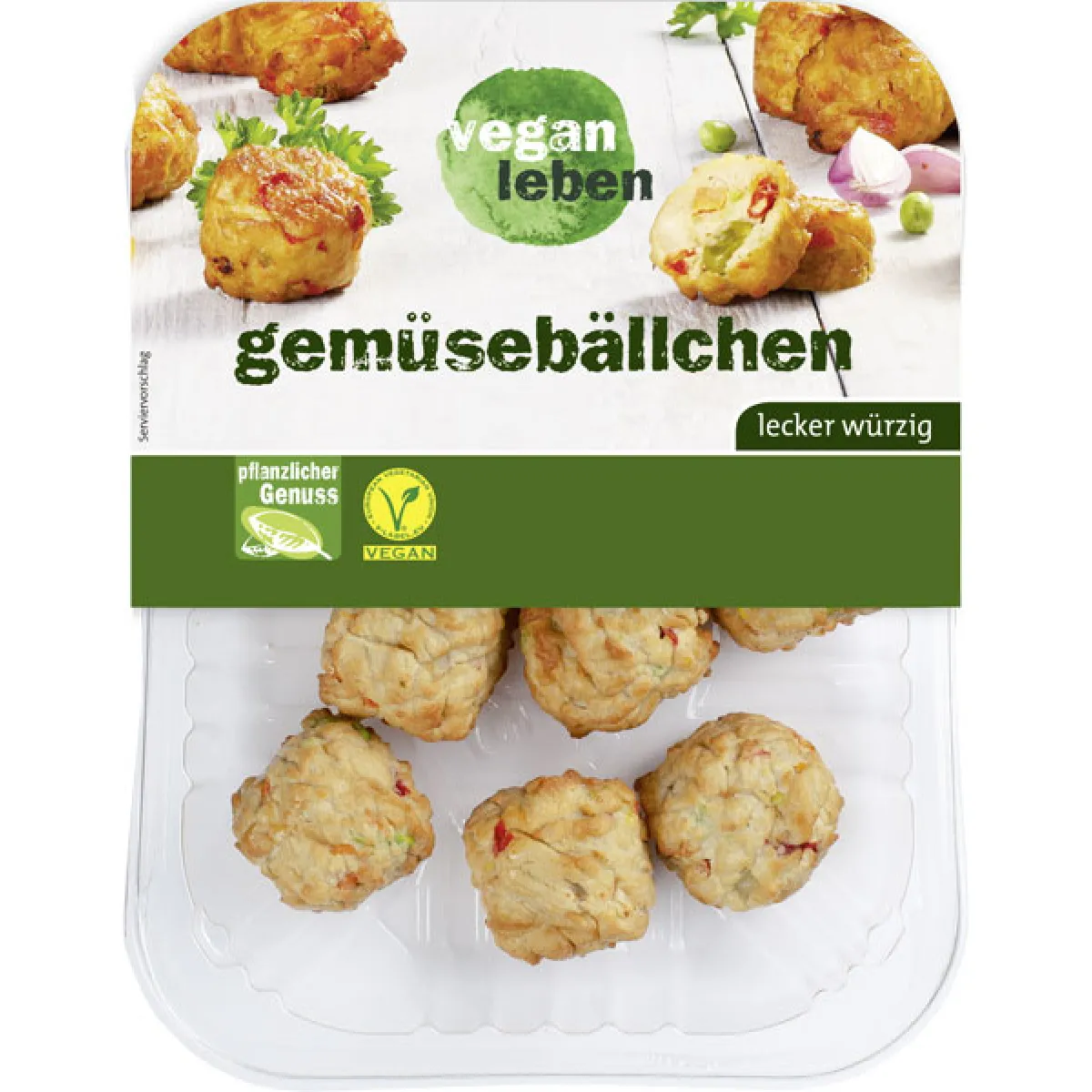 vegan leben Gemüsebällchen 180 g