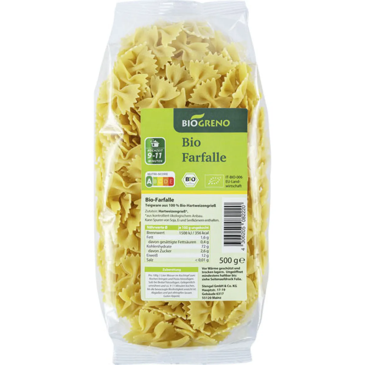 Biogreno Farfalle 500 g