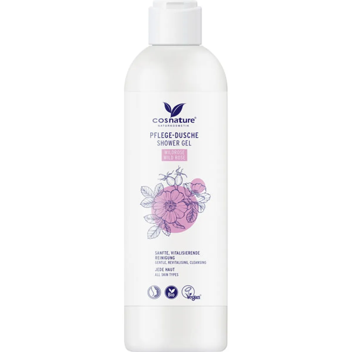 cosnature Pflege-Dusche Wildrose 250 ml