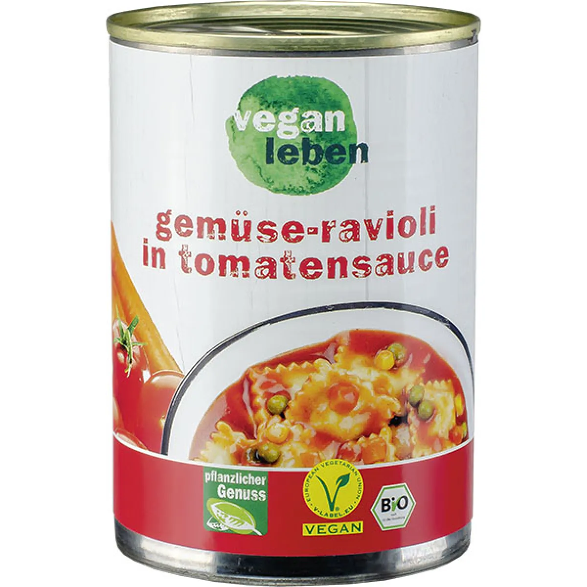 vegan leben Gemüse-Ravioli in Tomatensauce 400 g