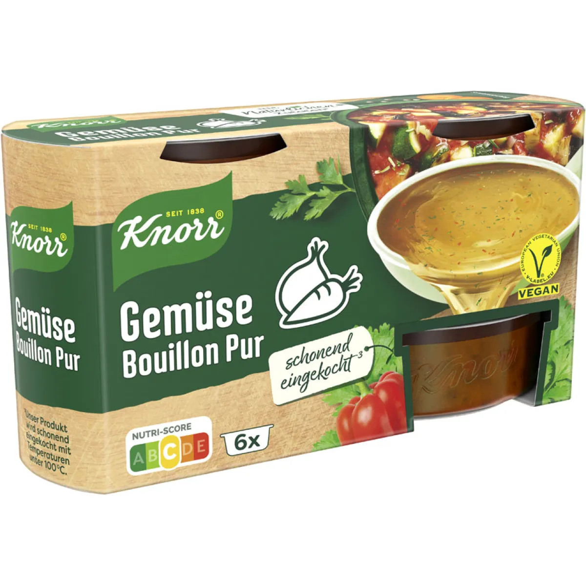 Knorr Gemüse Bouillon Pur 6x28 g