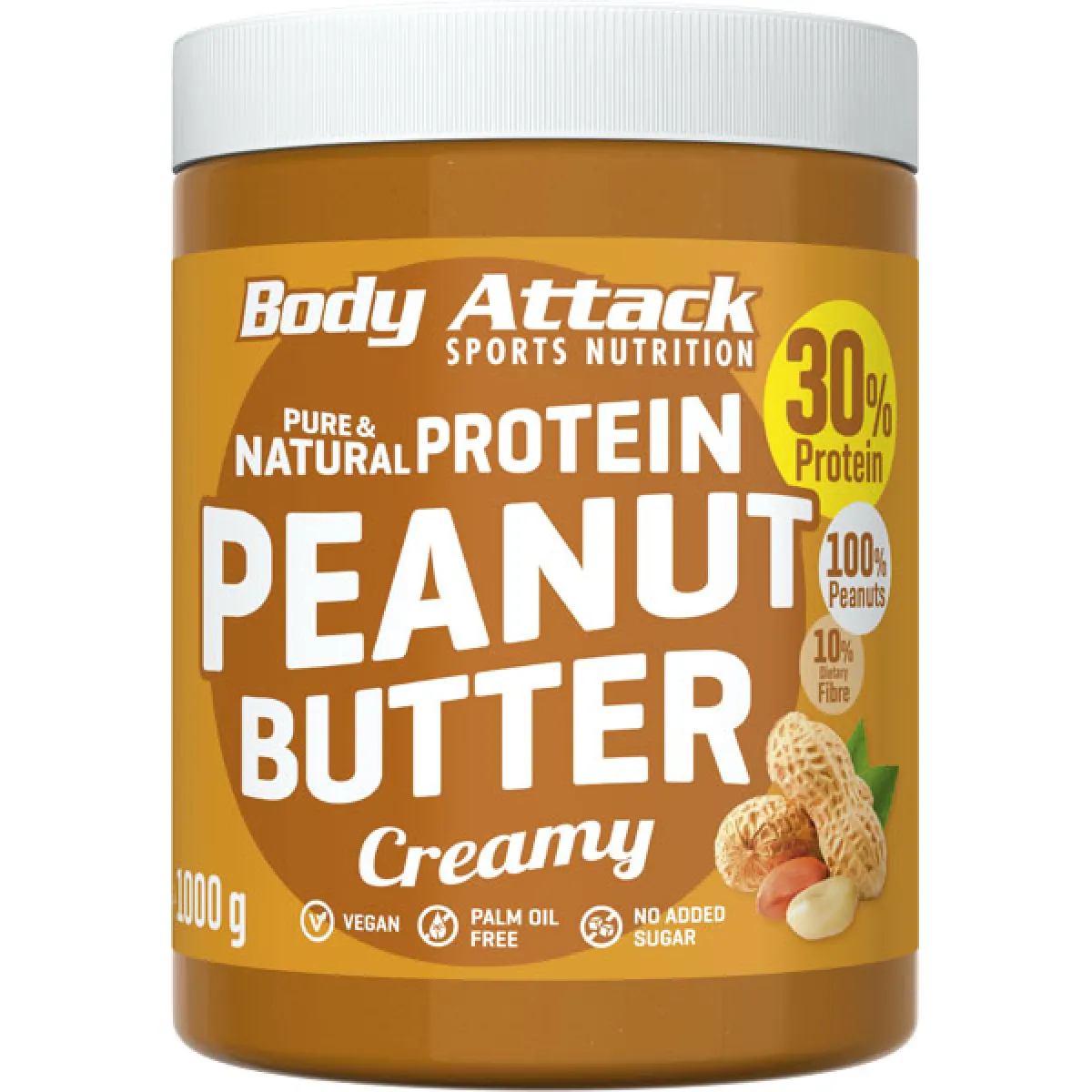 Body Attack Protein Peanut Butter Creamy 1000 g