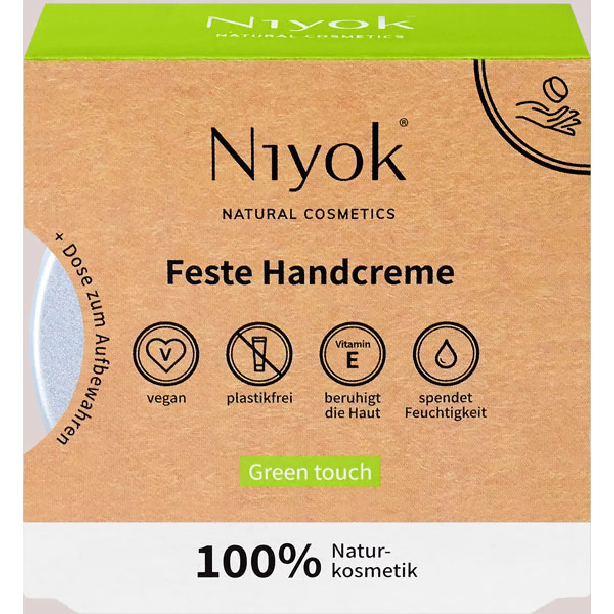 Niyok Feste Handcreme - Green touch 50 g