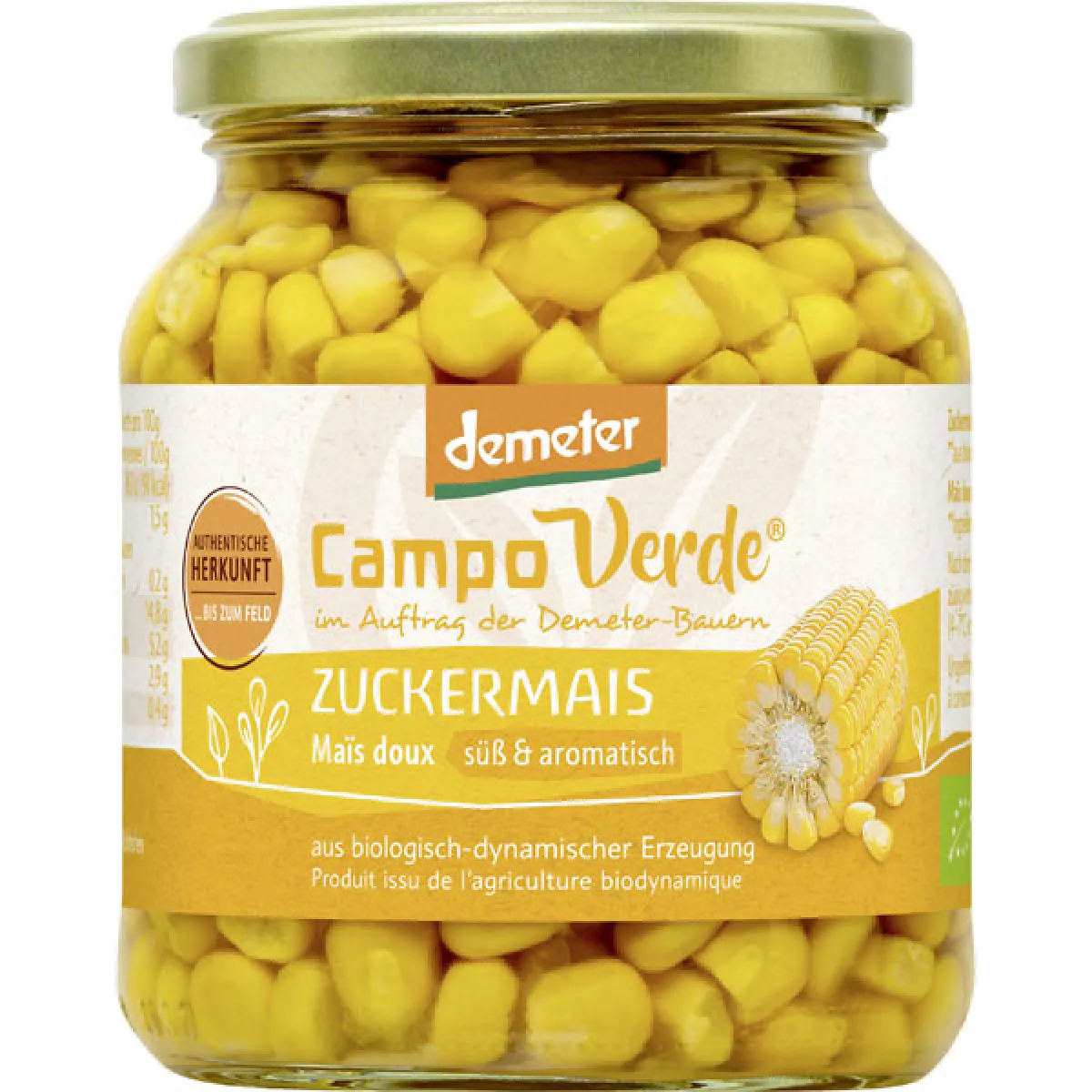 Campo Verde Demeter Zuckermais 350 g