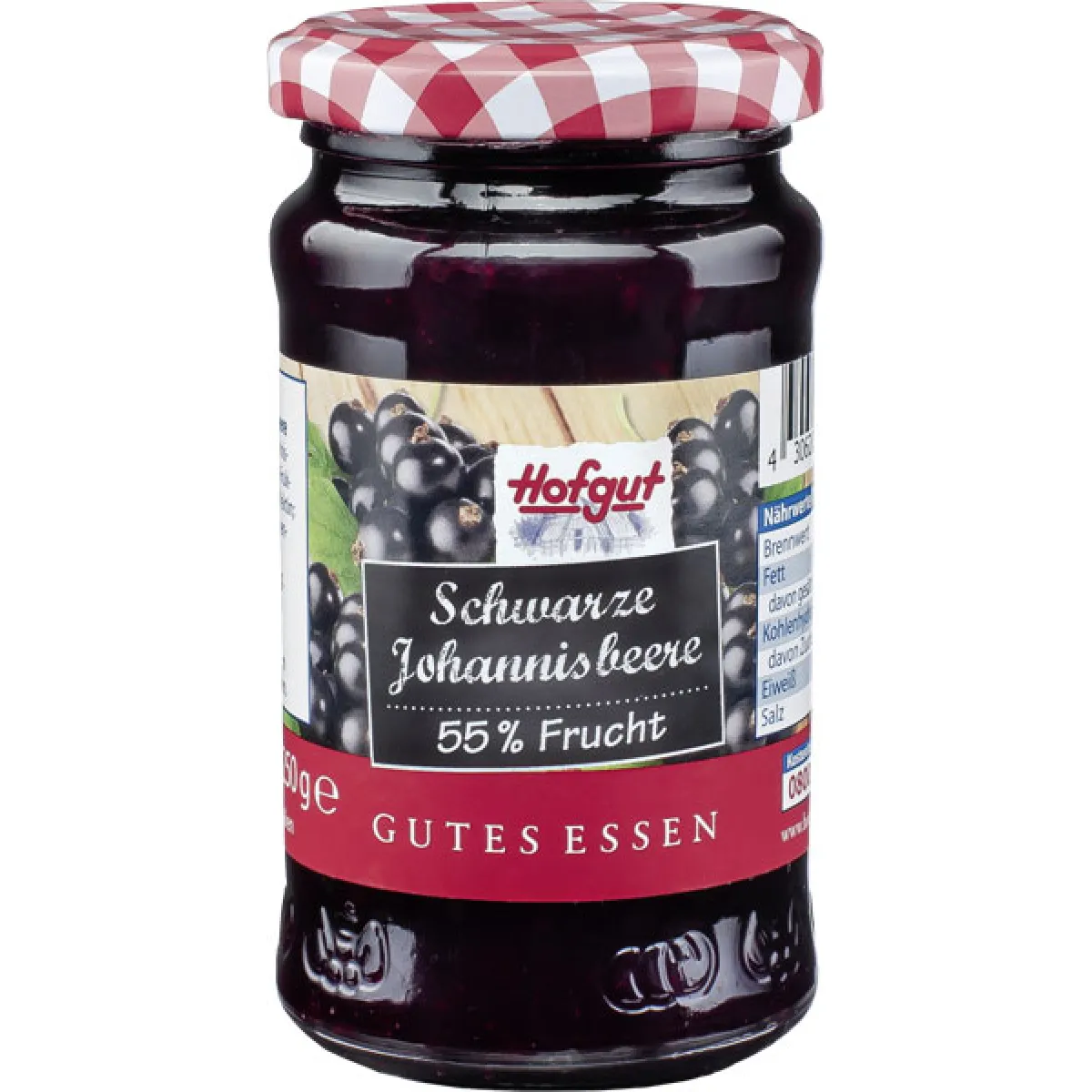 Hofgut Fruchtaufstrich Schwarze Johannisbeere 250 g