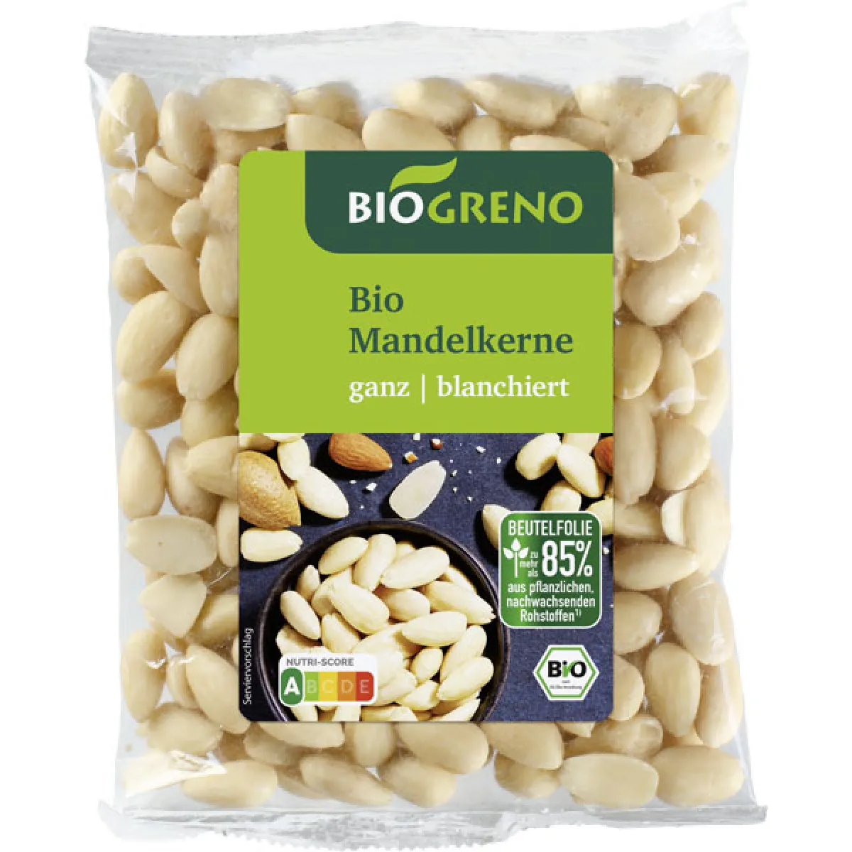 Biogreno Mandelkerne ganz, blanchiert 100 g