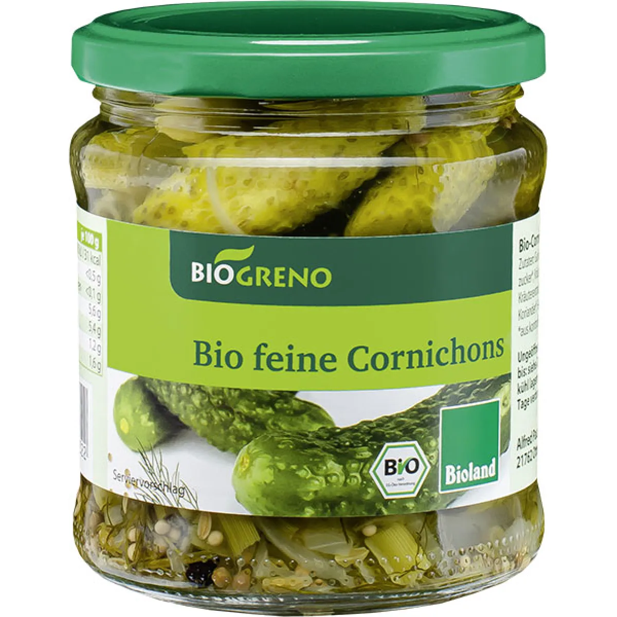 Biogreno Cornichons 330 g