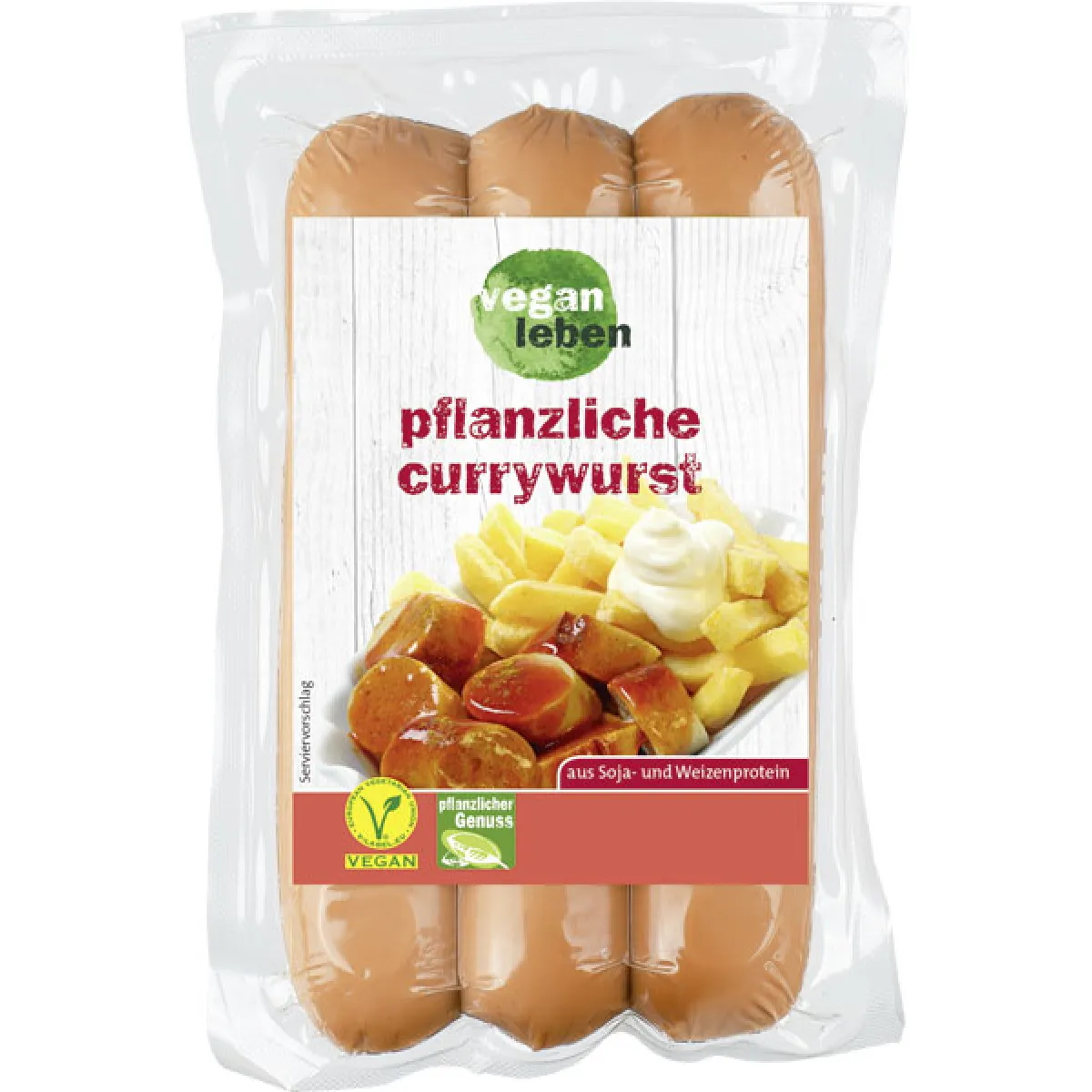 vegan leben Currywurst 345 g