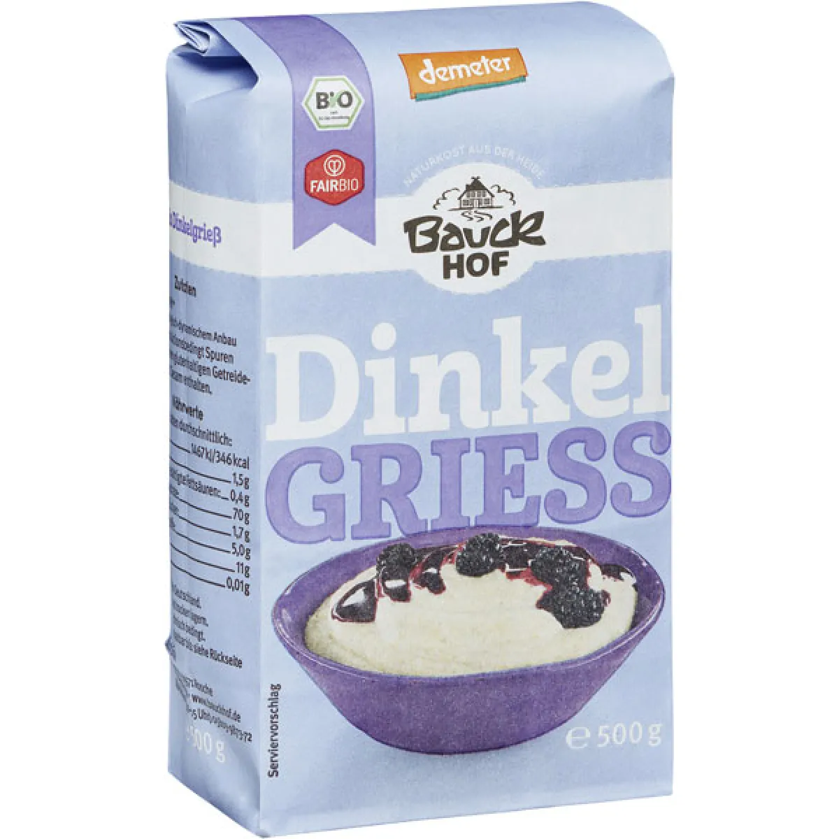 Bauckhof Dinkel-Grieß 500 g