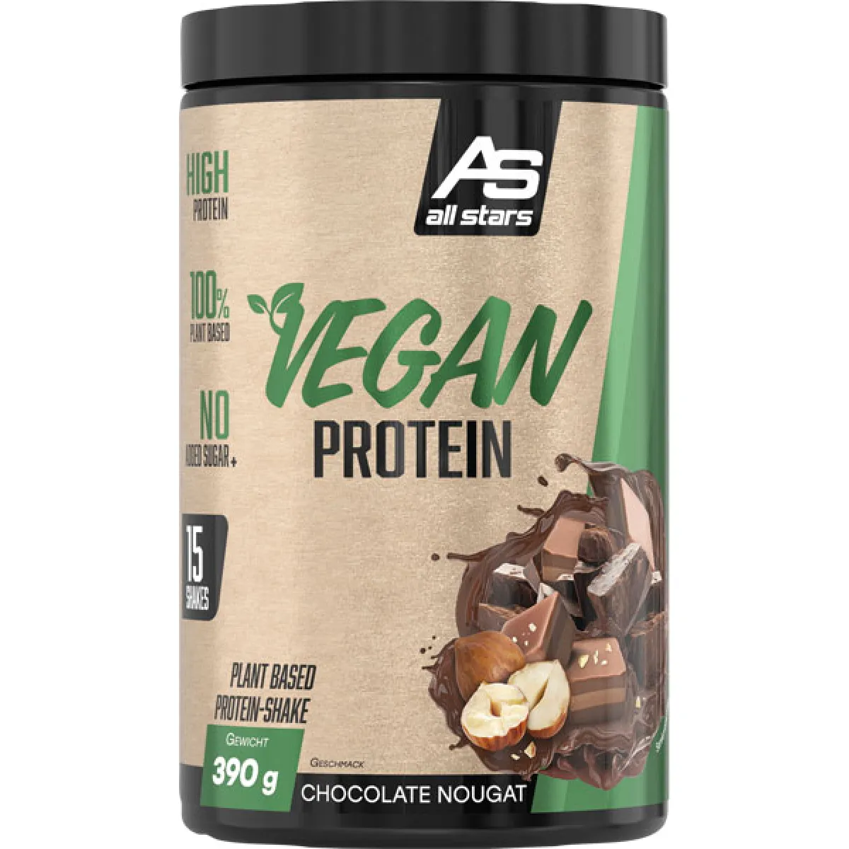 All Stars Vegan Protein Chocolate Nougat 390 g