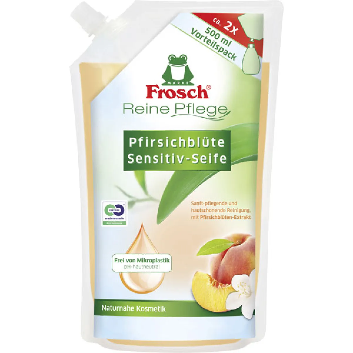 Frosch Seife Pfirsichblüte 500 ml