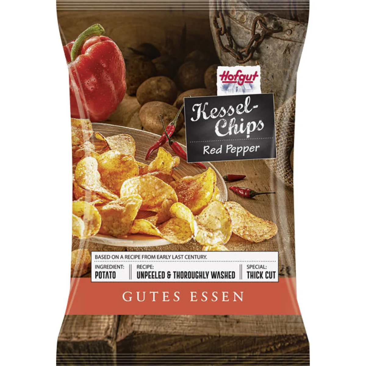 Hofgut Kesselchips Red Pepper 150 g