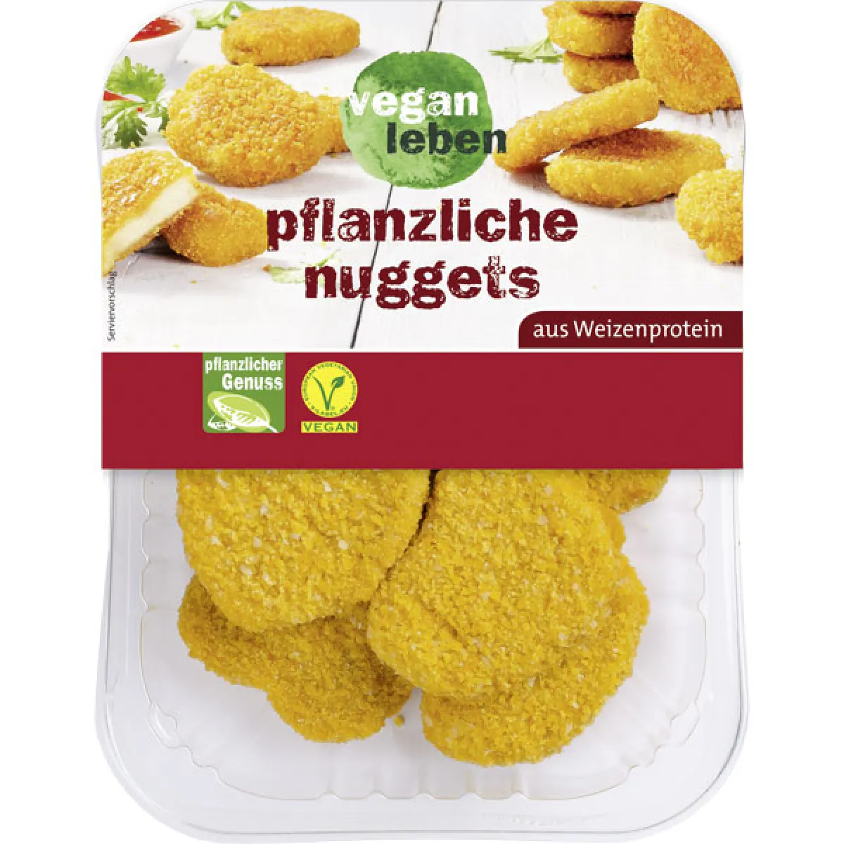 vegan leben Nuggets 200 g