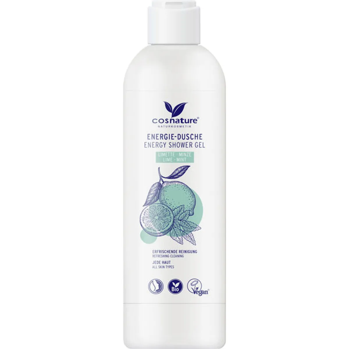 cosnature Energie-Dusche Limette-Minze 250 ml