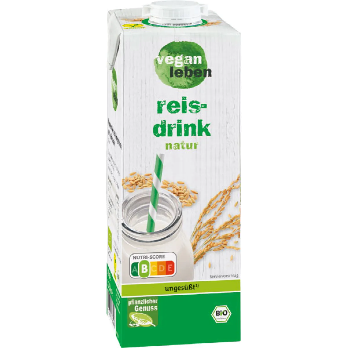 vegan leben Reisdrink natur 1 l