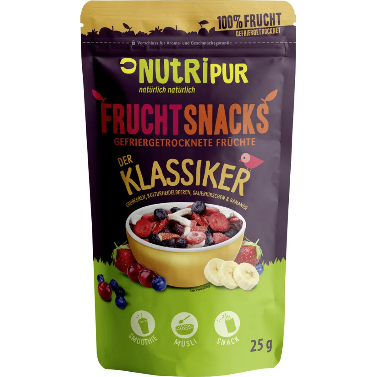 NutriPur Fruchtsnack Klassiker 25 g