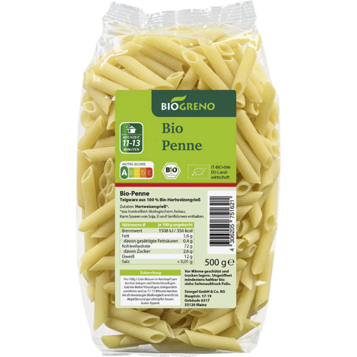 Biogreno Penne 500 g