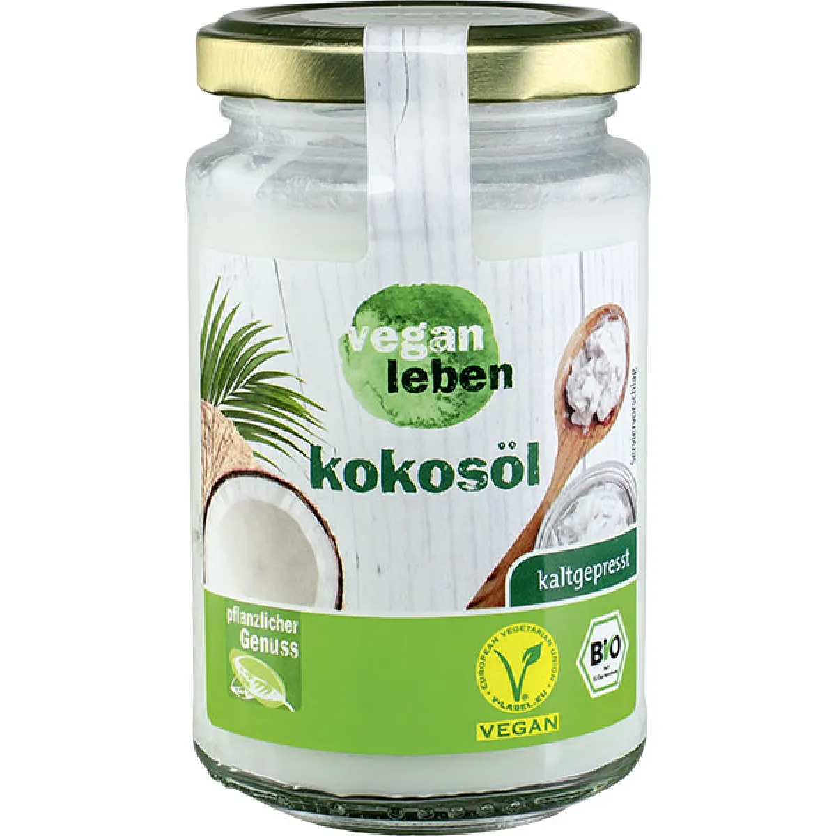 vegan leben Kokosöl, kaltgepresst 200 ml