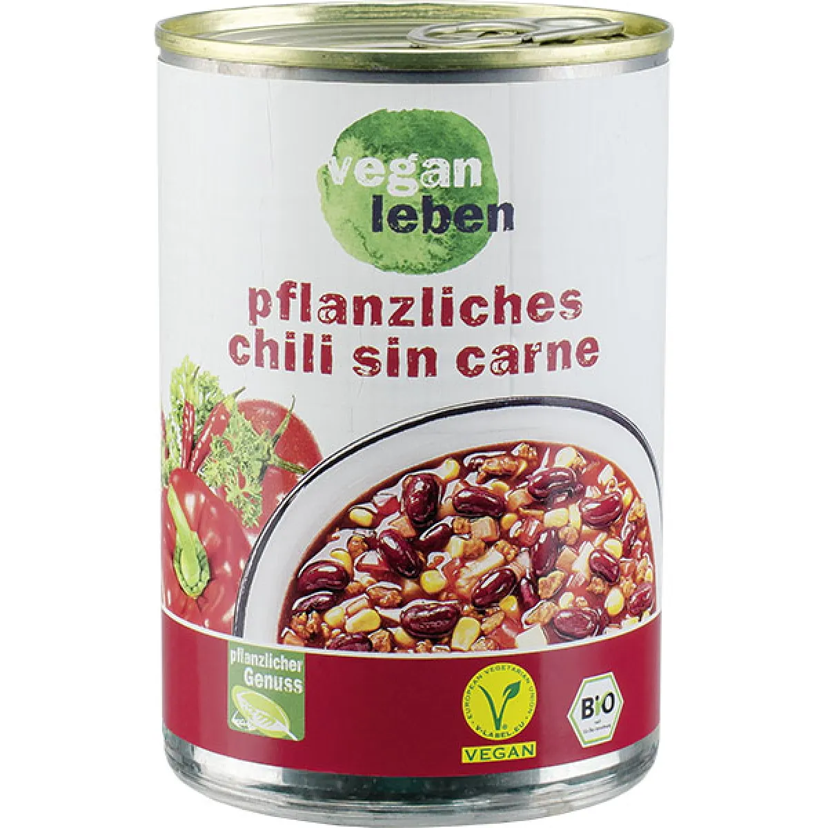 vegan leben Pflanzliches chili sin carne 400 g