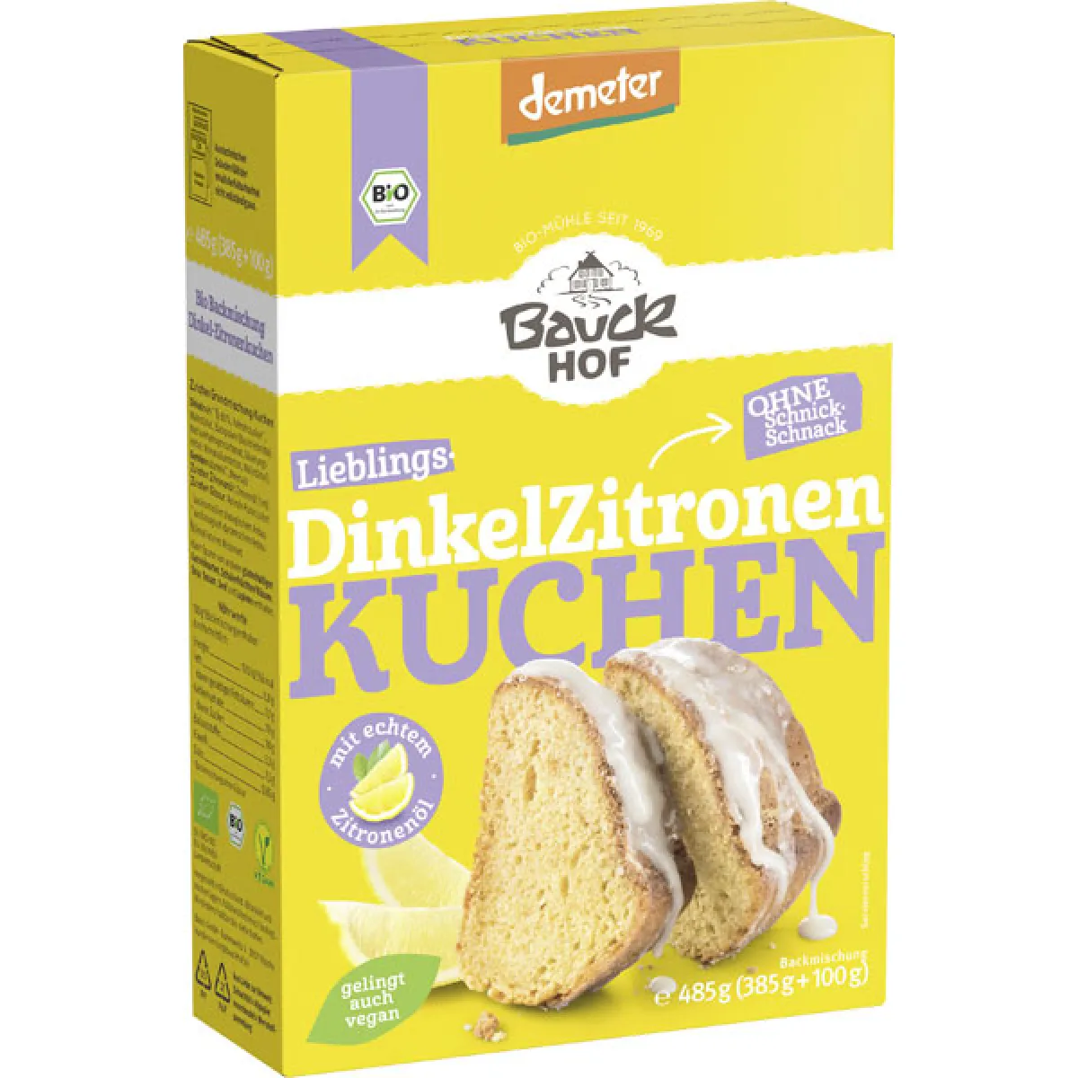 Bauckhof Dinkel Zitronen Kuchen 485 g