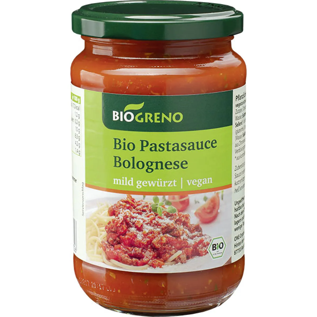 Biogreno Pastasauce Bolognese vegan 340 ml