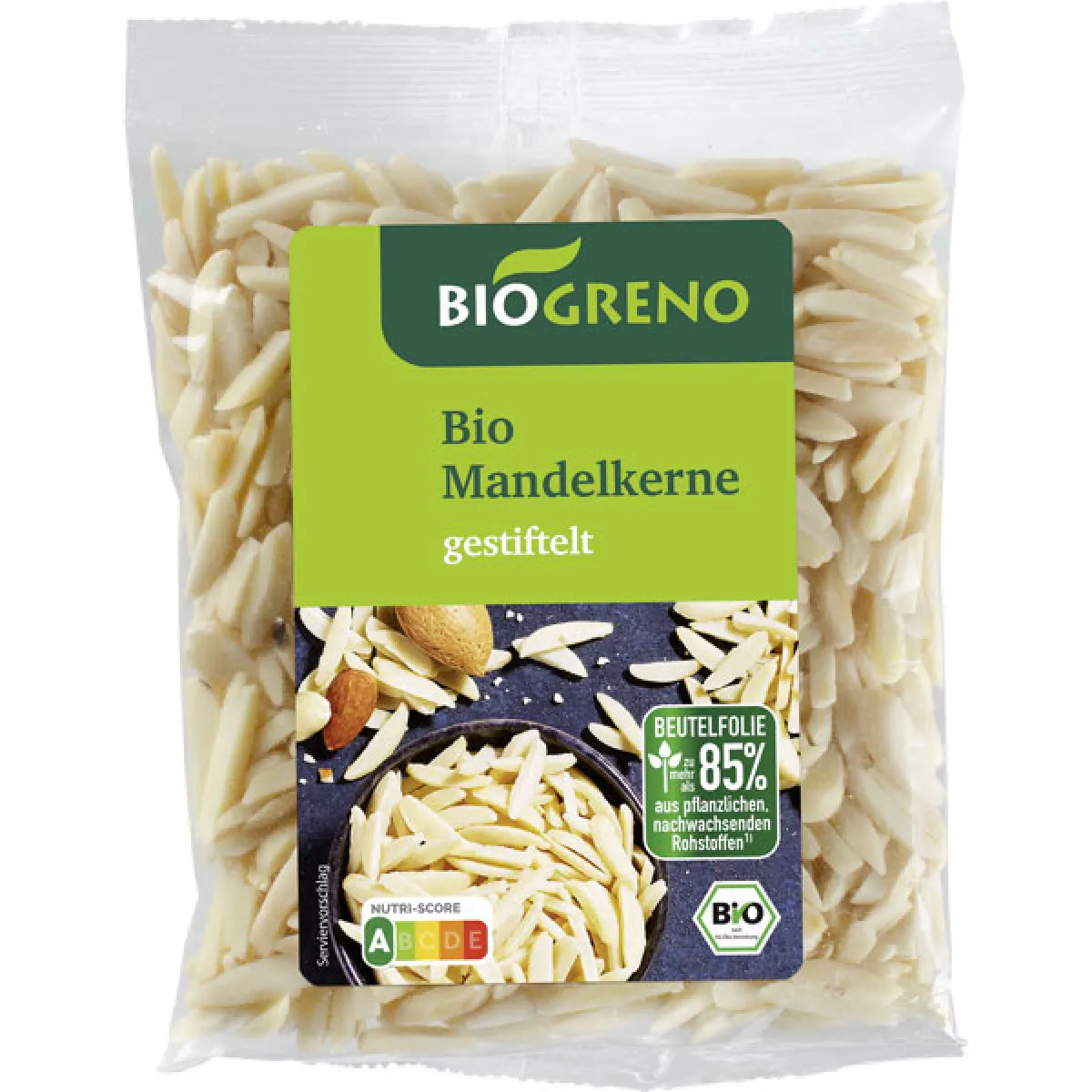 Biogreno Mandelkerne gestiftelt, blanchiert 100 g