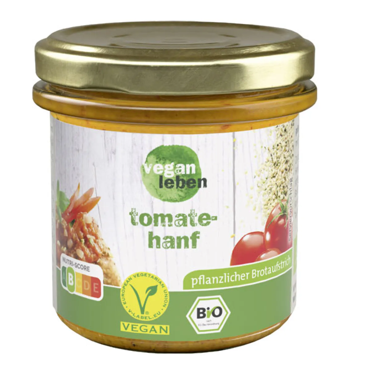 vegan leben Brotaufstrich Tomate-Hanf 135 g