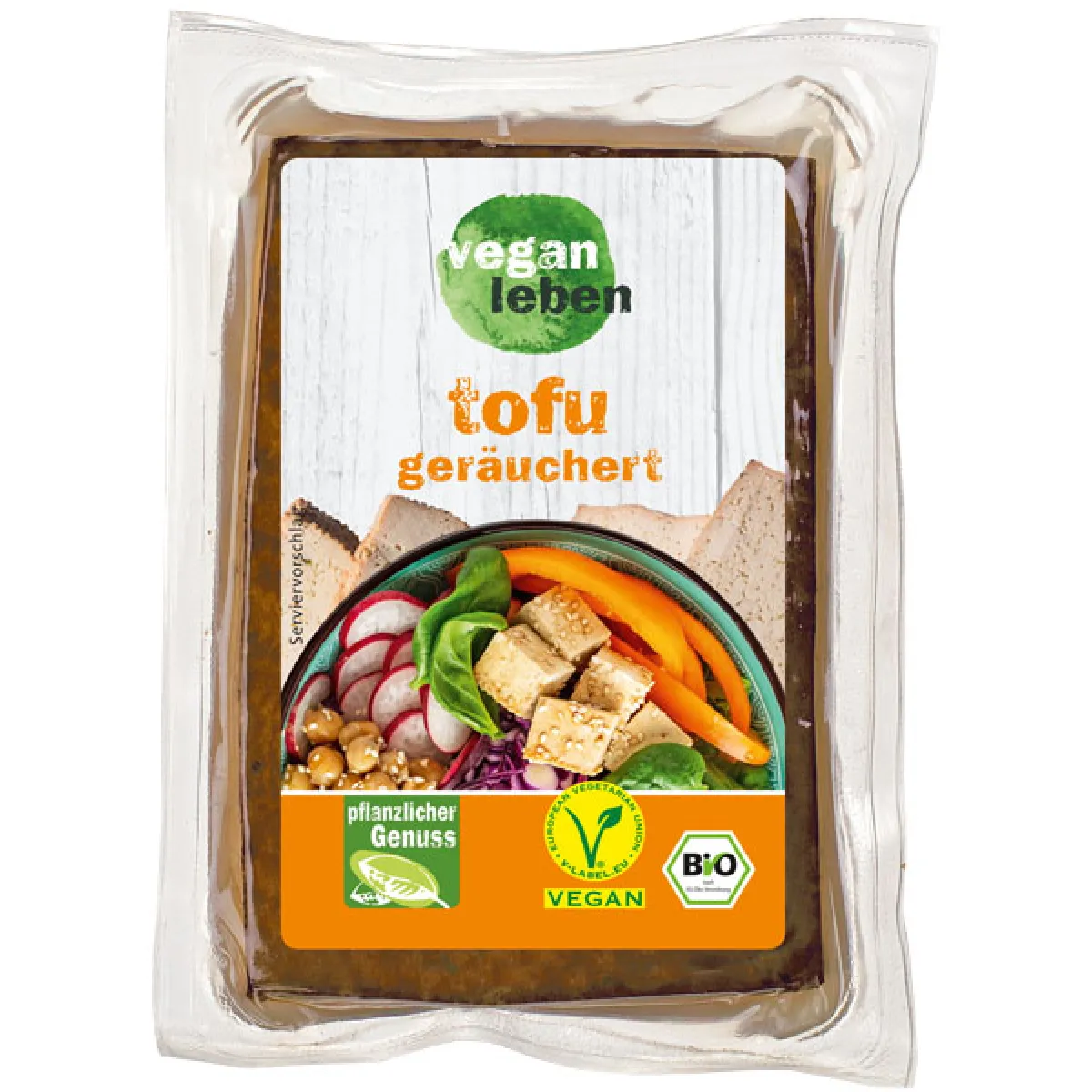 vegan leben Tofu geräuchert 200 g