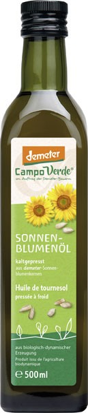 Demeter Campo Verde Sonnenblumenöl nativ 500 ml