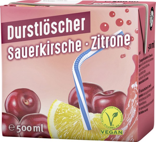 Durstlöscher Sauerkirsche-Zitrone 0,5 l