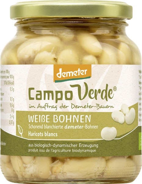 Demeter Campo Verde weiße Bohnen 370 ml