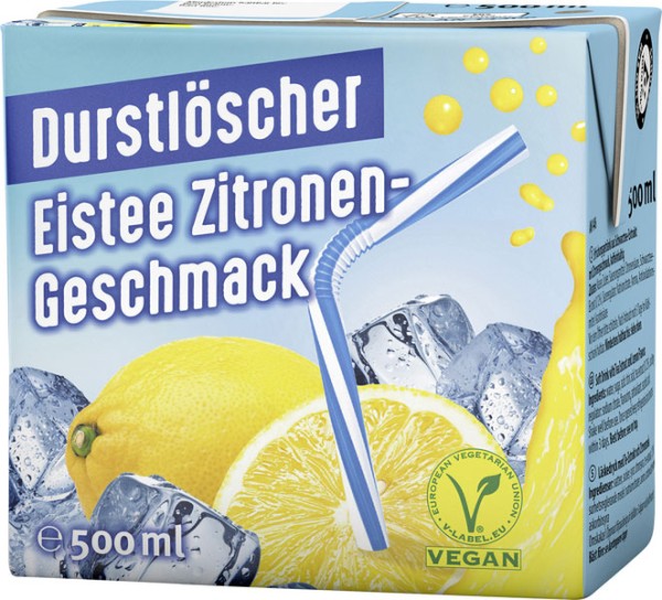 Durstlöscher Eistee Zitrone 0,5 l