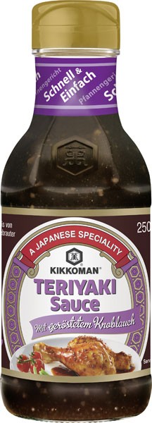 Kikkoman Teriyaki Sauce mit geröstetem Knoblauch 250 ml