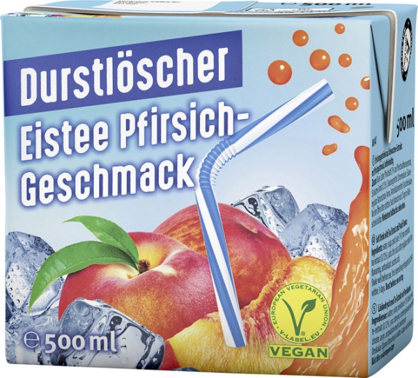 Durstlöscher Eistee Pfirsich 0,5 l