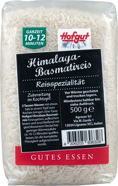 Hofgut Himalaya Basmatireis 500 g